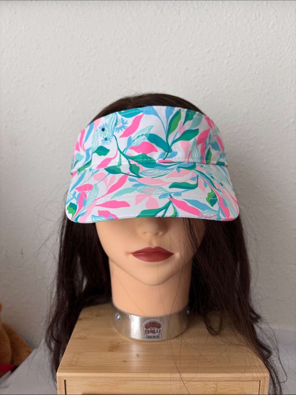 Lilly Pulitzer Pink & Green Floral Sun Visor